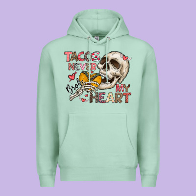 Tacos Never Broke My Heart Premium Hoodie Designed By Cowhidedigitalart