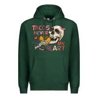 Sports Green Tacos Never Broke My Heart Premium Hoodie - CowhideDigitalArt