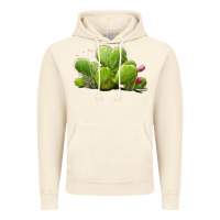 Vintage Artic Desert Prickly Pear Cactus Vintage Hoodie - LillyAllenDesigns