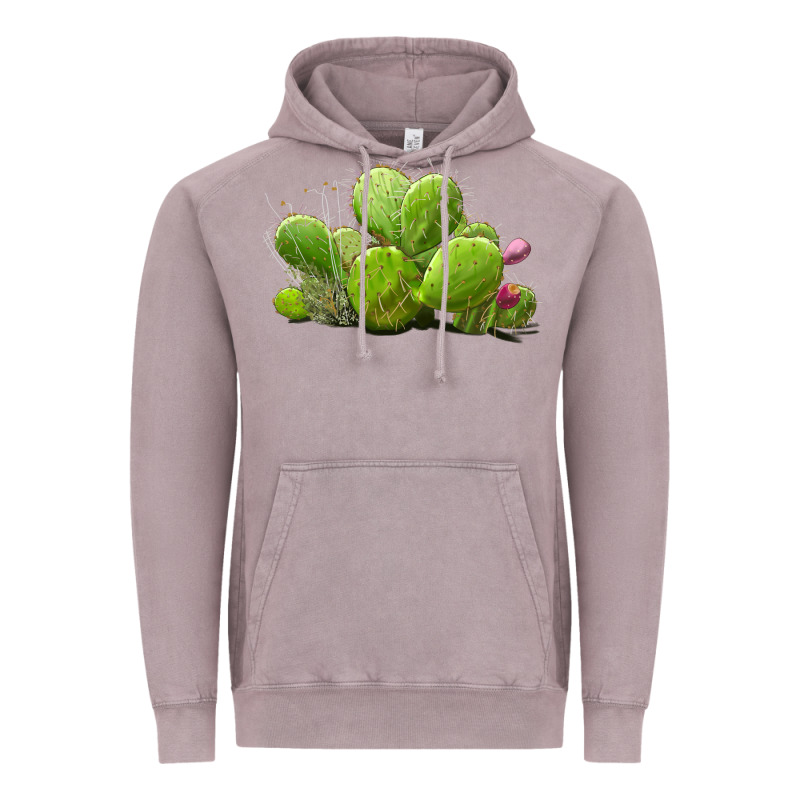 Desert Prickly Pear Cactus Vintage Hoodie by LillyAllenDesigns | Teevron
