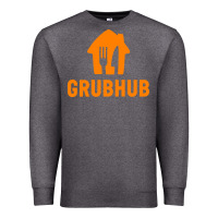 Charcoal Heather Grubhub t-shirt Premium Sweatshirt - DesigneFamous