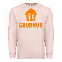 Pale Pink Grubhub t-shirt Premium Sweatshirt - DesigneFamous