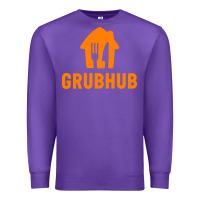 Purple Grubhub t-shirt Premium Sweatshirt - DesigneFamous