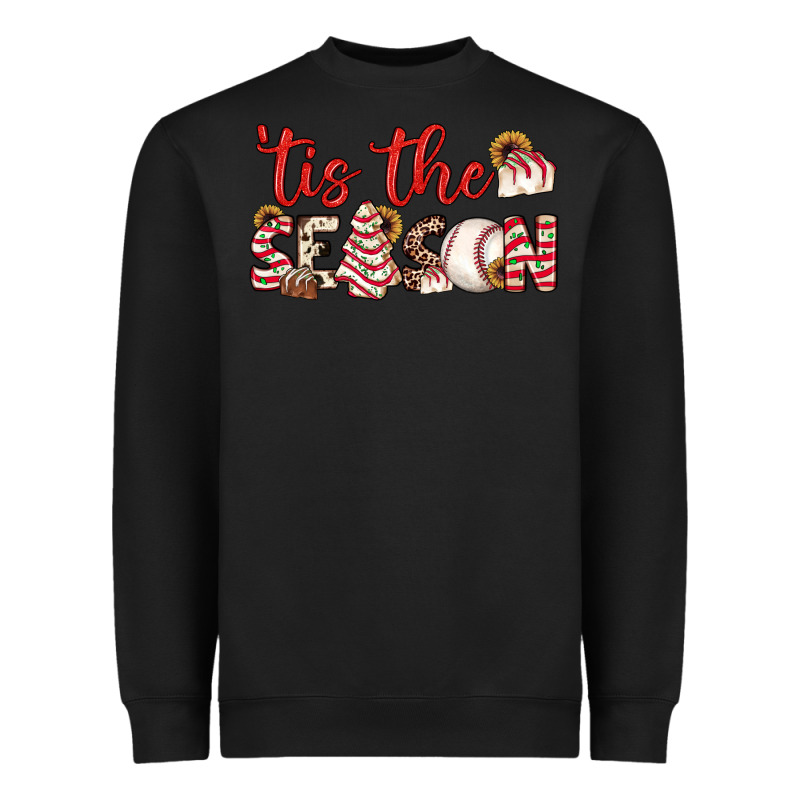 Tis The Season Baseball Little Debbie Tree Cakes Heavyweight Sweatshirt by JahusDesignShop | Teevron