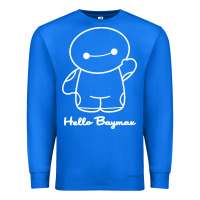 True Royal hello baymax Premium Sweatshirt - DesigneFamous