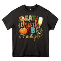 Asphalt eat drink and be thankful Heavy Core Tee - CowGirlArtShop