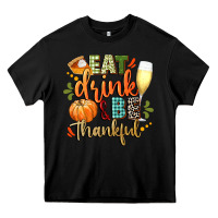 Black eat drink and be thankful Heavy Core Tee - CowGirlArtShop