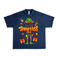 Navy im the smartass elf Urban Heavy Tee - FaDigitalArtStudio