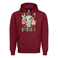 Burgundy totally adorable Zipper Hoodie - JahusDesignShop