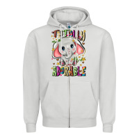 Dove Grey totally adorable Zipper Hoodie - JahusDesignShop