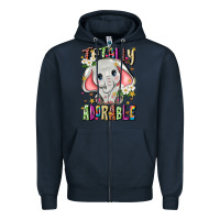 Navy totally adorable Zipper Hoodie - JahusDesignShop