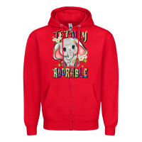 Red totally adorable Zipper Hoodie - JahusDesignShop