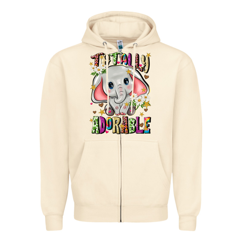Totally Adorable Zipper Hoodie by JahusDesignShop | Teevron