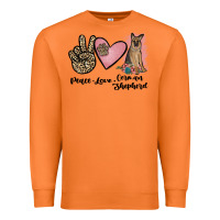 Carrot peace love german shepherd Premium Sweatshirt - JahusDesignShop