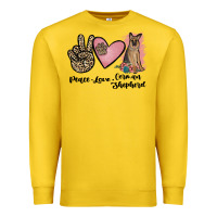 Lemon peace love german shepherd Premium Sweatshirt - JahusDesignShop