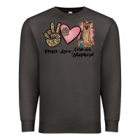 Smoke peace love german shepherd Premium Sweatshirt - JahusDesignShop