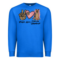 True Royal peace love german shepherd Premium Sweatshirt - JahusDesignShop