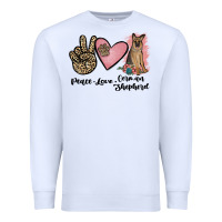 White peace love german shepherd Premium Sweatshirt - JahusDesignShop