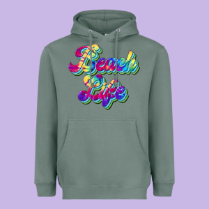 Beach Life Heavyweight Hoodie Designed By Jahusdesignshop