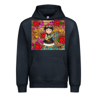 Navy Mexican girl Urban Hoodie - RanaPortraitStore
