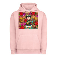 Pigment Salmon Mexican girl Urban Hoodie - RanaPortraitStore