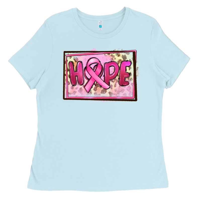 Hope Breast Cancer Ladies Tee by FaDigitalArtStudio | Teevron