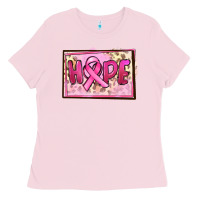 Bubblegum Pink Hope Breast Cancer Ladies Tee - FaDigitalArtStudio