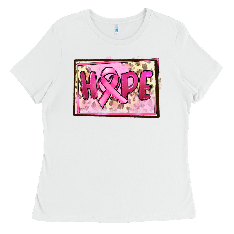 Hope Breast Cancer Ladies Tee by FaDigitalArtStudio | Teevron