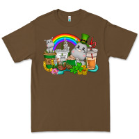 Cacao St. Patrick's Hippopotamus coffee cups Premium Tee - CowGirlArtShop