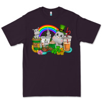 Plum St. Patrick's Hippopotamus coffee cups Premium Tee - CowGirlArtShop