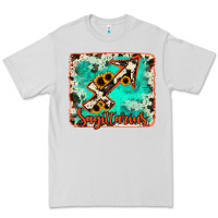 Dove Grey Sagittarius turquoise cowhide Premium Tee - RanaPortraitStore