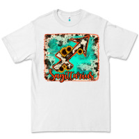White Sagittarius turquoise cowhide Premium Tee - RanaPortraitStore