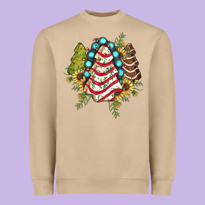 Little Debbie Tree Cakes Sunflower Gemstone Heavyweight Sweatshirt Designed By Jahusdesignshop