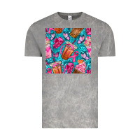 Cloud Rock breast cancer coffee cups with butterfly seamless pattern bbs Vintage Tee - BundleAndBundleShop