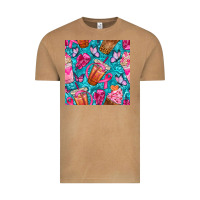 Vintage Camel breast cancer coffee cups with butterfly seamless pattern bbs Vintage Tee - BundleAndBundleShop