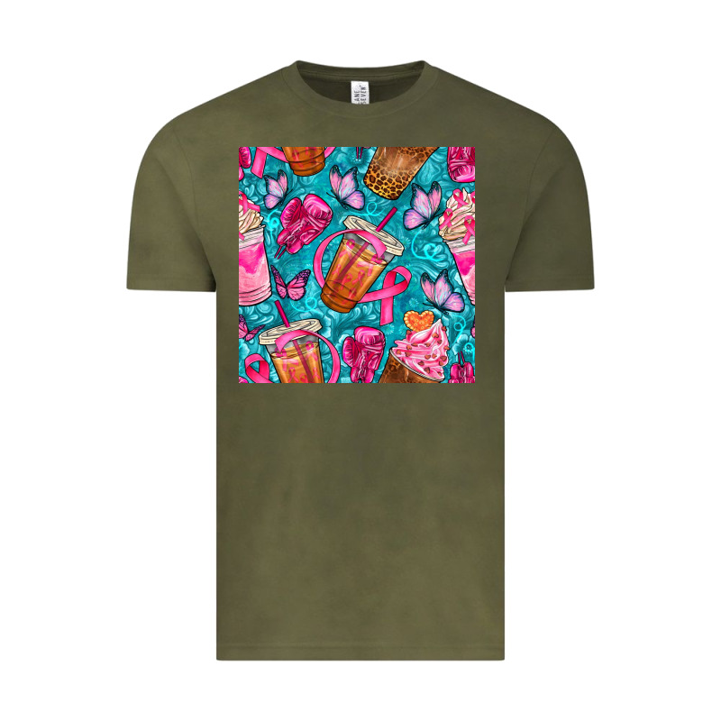 Breast Cancer Coffee Cups With Butterfly Seamless Pattern Bbs Vintage Tee by BundleAndBundleShop | Teevron