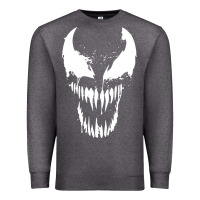 Charcoal Heather venom classic Premium Sweatshirt - DesigneFamous