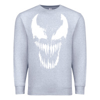 Heather Grey venom classic Premium Sweatshirt - DesigneFamous