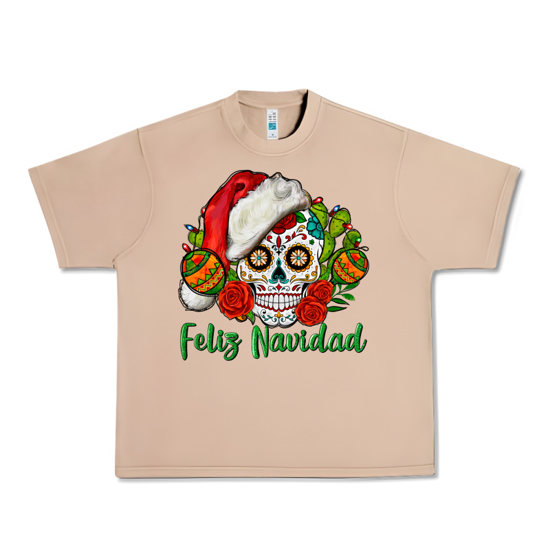 Feliz Navidad Skull Urban Heavy Tee by BundleAndBundleShop | Teevron