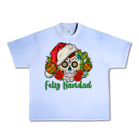 Grape Ice Feliz Navidad Skull Urban Heavy Tee - BundleAndBundleShop