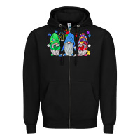 Black autism gnome Zipper Hoodie - JahusDesignShop