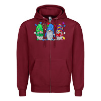 Burgundy autism gnome Zipper Hoodie - JahusDesignShop
