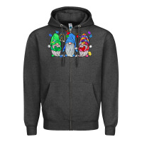 Charcoal Heather autism gnome Zipper Hoodie - JahusDesignShop