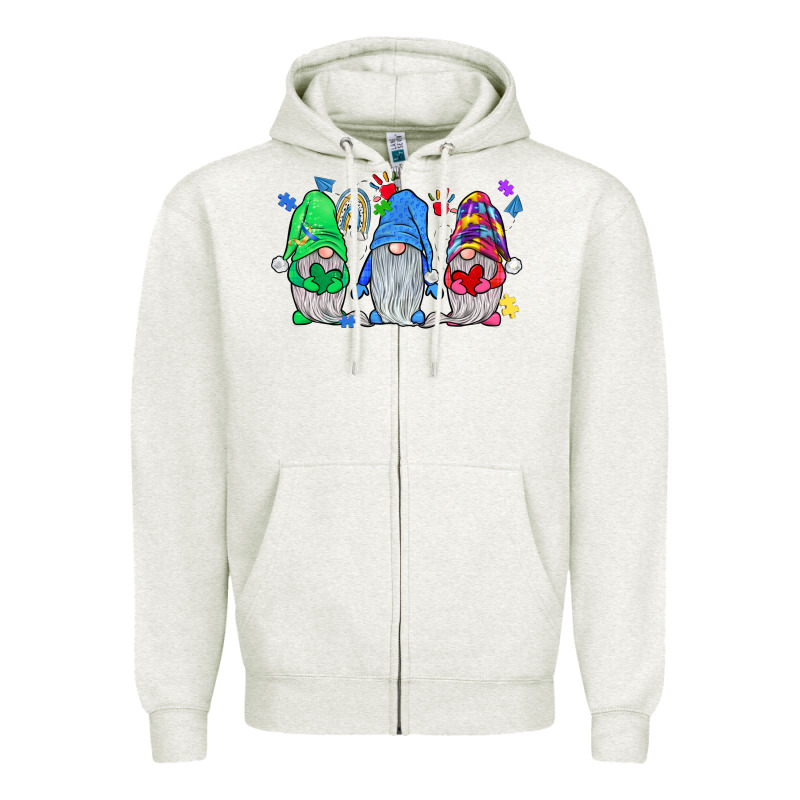 Autism Gnome Zipper Hoodie by JahusDesignShop | Teevron