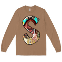 Toasted Coconut farm life alphabet lowercase letters s Long Sleeve Tee - BundleAndBundleShop