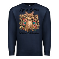 Navy life is better with a chihuahua Premium Sweatshirt - JahusDesignShop