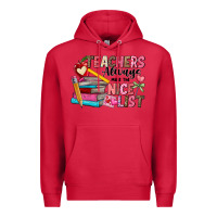 Cardinal Teachers Always Make The Nice List Premium Hoodie - CowhideDigitalArt