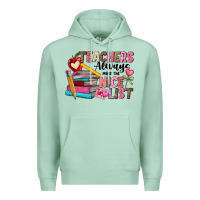Seafoam Teachers Always Make The Nice List Premium Hoodie - CowhideDigitalArt