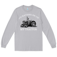 Moon Dust I'D Rather Be On My Tractor Long Sleeve Tee - Bettercallsaul