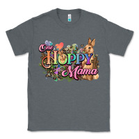 Charcoal Heather One hoppy mama easter day Classic Tee - HowdyJamesFarm